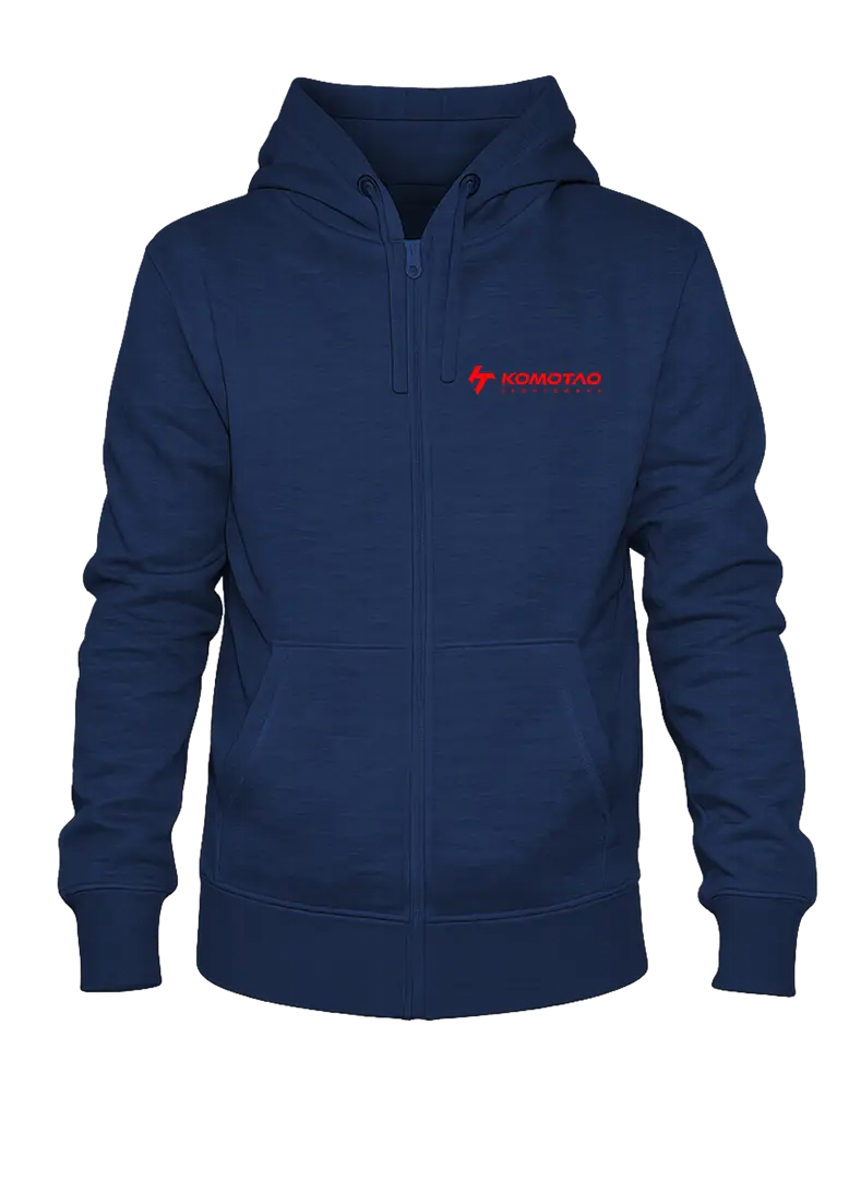 Zipperjacke mit Kapuze