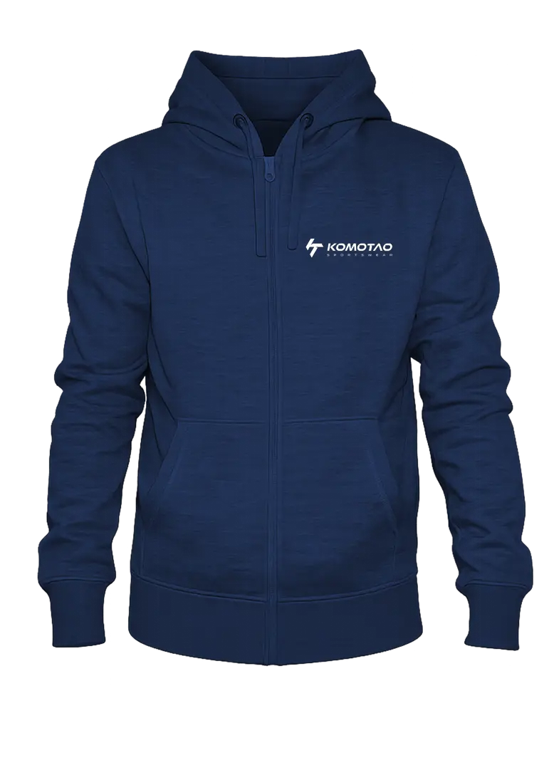 Zipperjacke mit Kapuze