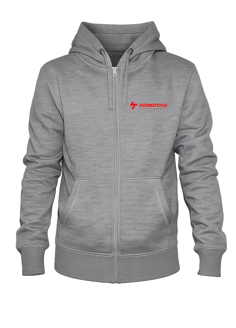 Zipperjacke mit Kapuze