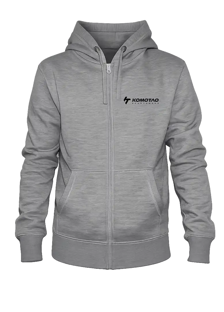 Zipperjacke mit Kapuze