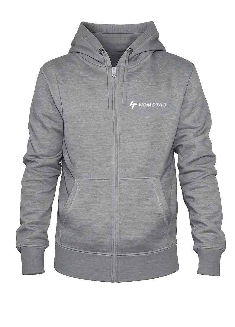 Zipperjacke mit Kapuze